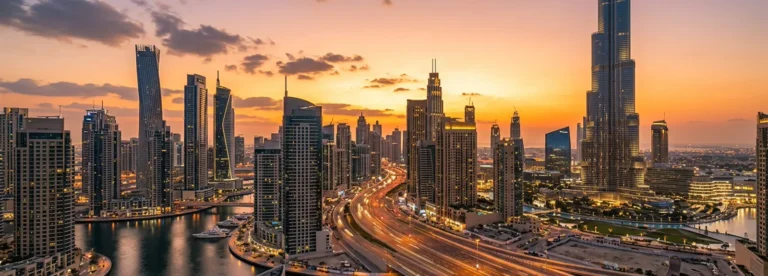 featured dubai skyline golden hour